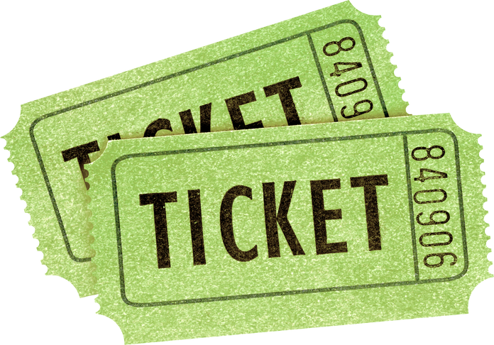 Two Green Admission Tickets