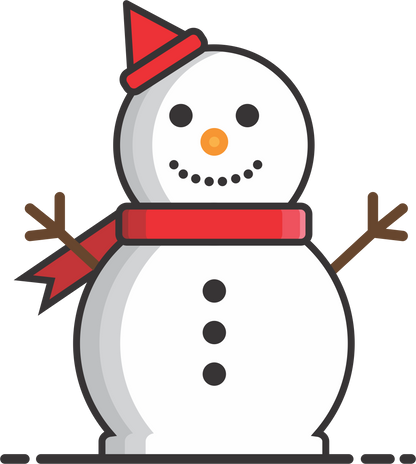 Cute Winter Snowman