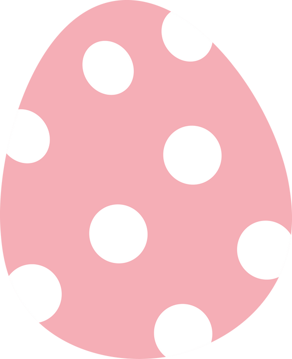 Polka Dotted Easter Egg